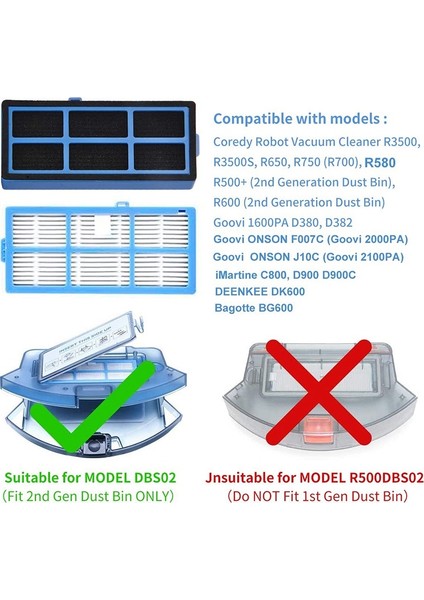 Aksesuarlar,elektrikli Süpürge Filtreleri 3500 Temizleyici Için Hepa Filtre,mavi (Yurt Dışından) modelleri
