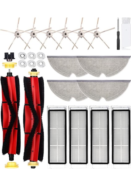 S5 Max S6 Saf S6 Maxv Elektrikli Süpürge Ana Yan Fırçalar Hepa Filtreler Paspas Bezi Yedek Parçalar (Yurt Dışından)