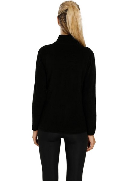 Basic Polar Pocket Cardi W Siyah Kadın Sweat Shirt W-Sn158 v1 modelleri