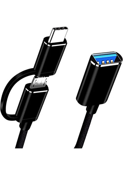 USB 3.0 Type C ve Micro USB Otg Adaptör