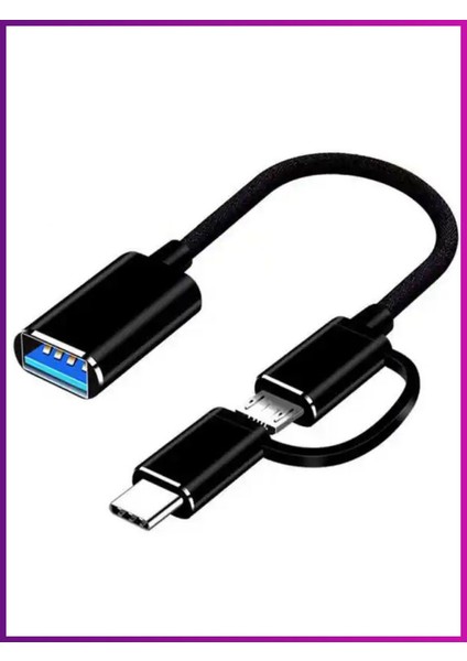 USB 3.0 Type C ve Micro USB Otg Adaptör