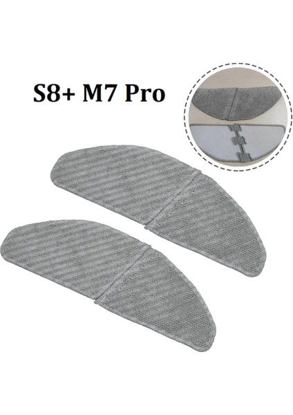 S8+/M7PRO Robot Vakum Aksesuarları Için 6pcs Paspas Bezi Yedek Yedek Parçalar Mop Bezleri (Yurt Dışından) indirimleri