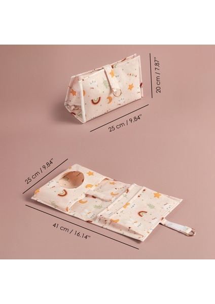 4'lü Yeni Doğan Hastane Organizer Set - Bebek Alt Bakım Çantası - Fermuarlı Şeffaf Valiz Düzenleyici