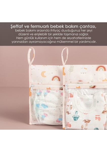 6 Parça Şeffaf Pencereli Fermuarlı Yeni Doğan Hastane Organizer Seti - Bavul Valiz Düzenleyici Hurç modelleri