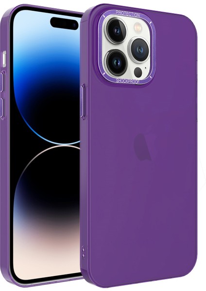 iPhone 13 Heets Cover Mor Telefon Kılıfı