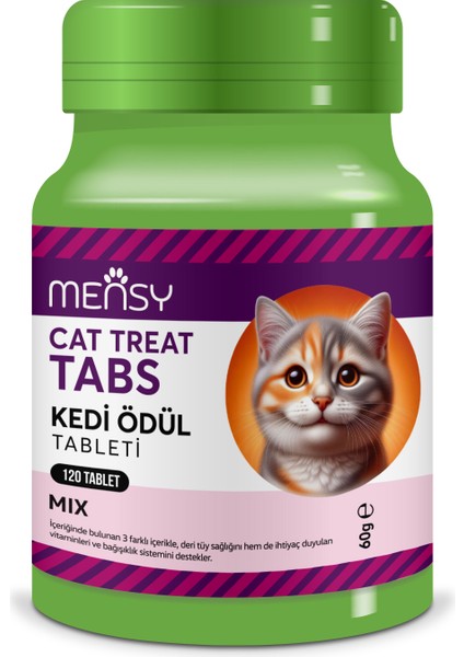 Mix (Derma, Immunity, Multivitamin) Kedi Ödül Tableti