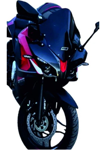 B1 Moto Bajaj Pulsar RS 200 siperlik camı 2015-2024 Uyumlu -Siyah