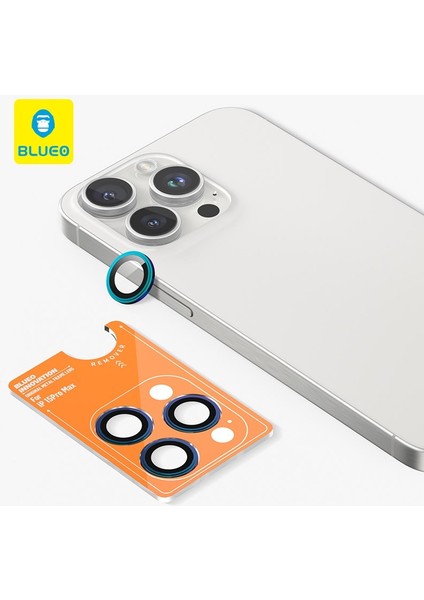 iPhone 14 / 14 Plus Original Metal Frame Renkli Kamera Lens Camı Koruyucu - Çerçeve