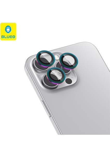 iPhone 14 / 14 Plus Original Metal Frame Renkli Kamera Lens Camı Koruyucu - Çerçeve