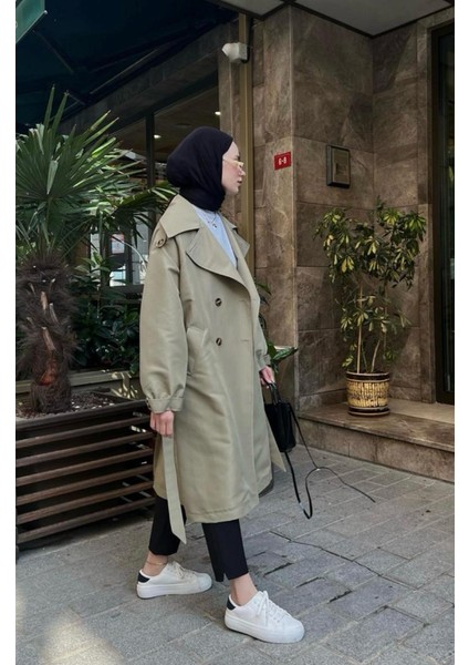 Haki Salaş Pamuk Gabardin Astarsız Trençkot fiyatları