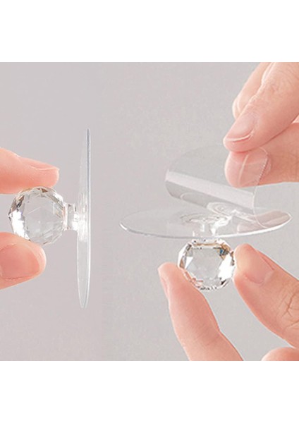 Şeffaf Dolap Çekmece Kulp,tekli Askılık, Elmas Kristal Şekilli Dolap Kolları, Mutfak Dolabı, Banyo Şifonyeri, Mobilya Kapı Penceresi, Kendinden Yapışkanlı fiyatları