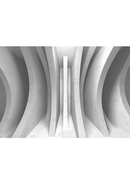 Beyaz Eğri Temalı Tek Parça Duvar Kağıdı fiyatları