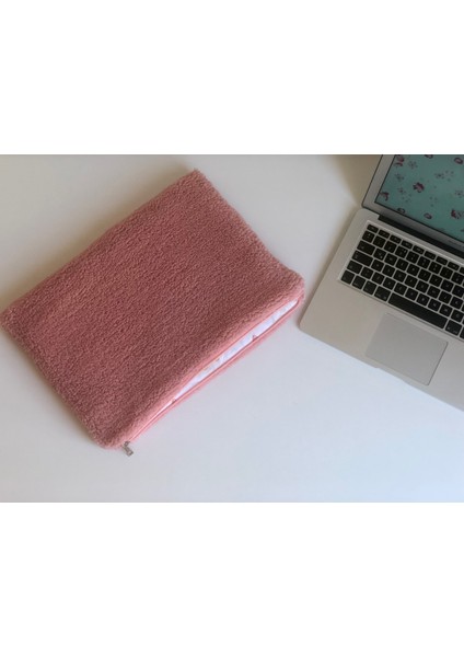 13, 14, 15, 16 inc Laptop Çantası Pembe Tedy Peluş Kumaş, Yumuşak Bilgisayar Kılıfı, % 100 Pamuklu Astarlı iç yüzey ,Fermuarlı Notebook Çantası, Kapitoneli Koruyucu Laptop Kılıfı fiyatları