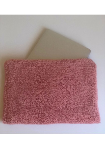 13, 14, 15, 16 inc Laptop Çantası Pembe Tedy Peluş Kumaş, Yumuşak Bilgisayar Kılıfı, % 100 Pamuklu Astarlı iç yüzey ,Fermuarlı Notebook Çantası, Kapitoneli Koruyucu Laptop Kılıfı fırsatları