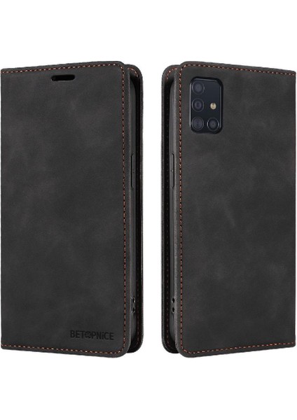 Samsung Galaxy A51 4g Manyetik Koruyucu Pu Deri Folio Cüzdan (Yurt Dışından)