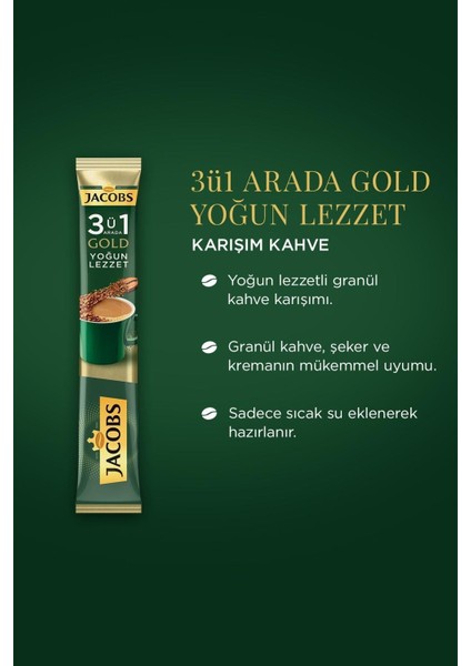 3'ü 1 Arada Yoğun Hazır Kahve 40'lı x 2 Adet + Thermo Cup 650 ml