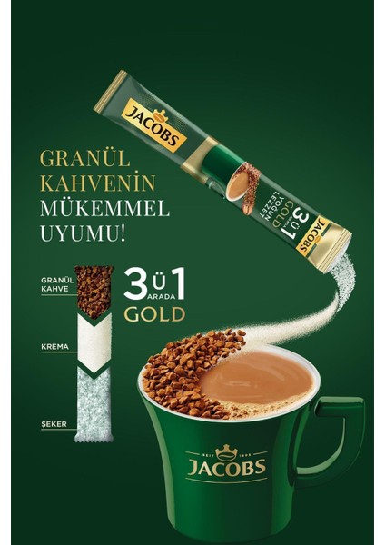 3'ü 1 Arada Yoğun Hazır Kahve 40'lı x 2 Adet + Thermo Cup 650 ml
