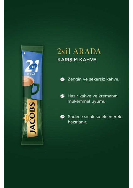 2'si 1 Arada Hazır Kahve 40'lı x 2 Adet + Thermo Cup 650 ml