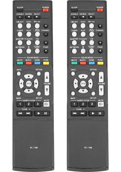 RC-1189 RC-1196 RC-1193 RC-1192 AVR-S700W Av Alıcı Için 2x Yedek Uzaktan Kumanda (Yurt Dışından)