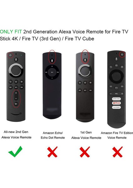 2. Nesil Alexa Sesli Uzaktan Silikon Şoka Dayanıklı Kılıf Kapağı Için 2x (Yurt Dışından) indirimleri