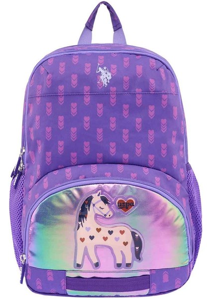 At Desenli Mor Okul Çantası PLCAN24218