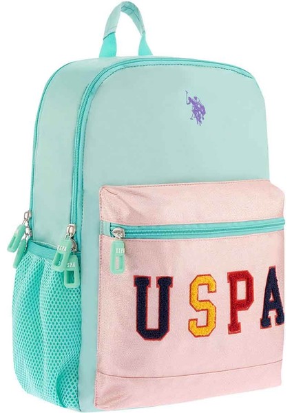 U.S. Polo Assn. Yeşil Pembe Okul Çantası PLCAN24267