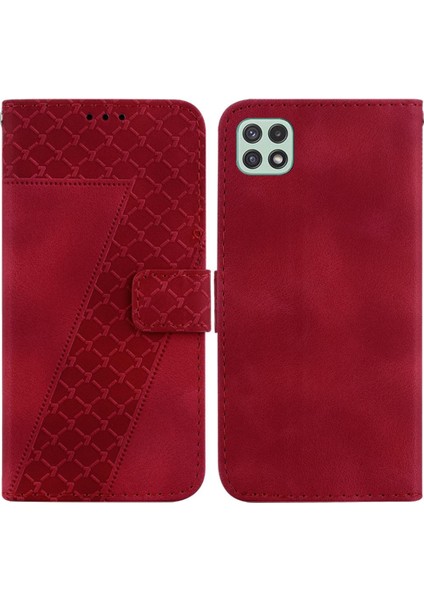 Telefon Kılıfı Için Samsung Galaxy A22 5g Flip Folio Kapak Kart Yuvası Fonksiyonu (Yurt Dışından)
