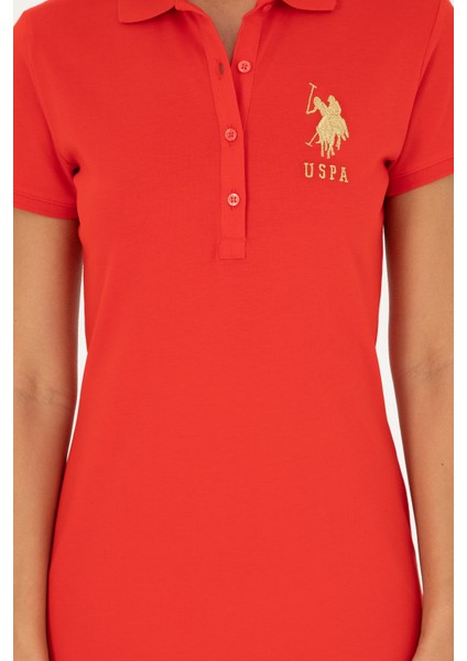 U.S. Polo Assn. Kadın Kırmızı Örme Elbise 50280069-VR030