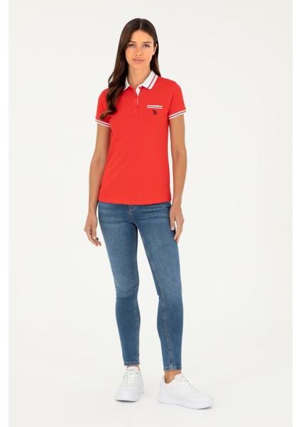 U.S. Polo Assn. Kadın Kırmızı Tişört 50285842-VR213