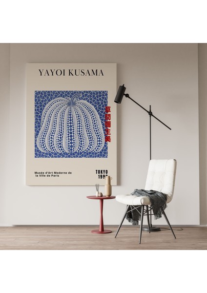 Modern Kanvas Tablo Yayoi Kusama Sanatsal Tablo Salon Duvar Dekor Cafe Dekor Duvar Tablosu