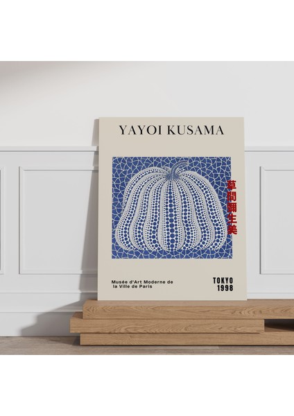 Modern Kanvas Tablo Yayoi Kusama Sanatsal Tablo Salon Duvar Dekor Cafe Dekor Duvar Tablosu