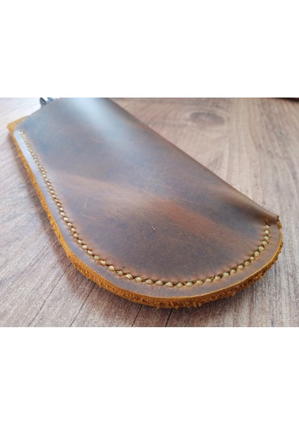 Hakiki Deri El Emeği Özel Kalemleriniz Için Kalem Kutu 17,5 cm 7 cm ( 3-4 Kalem Için ) 10NH