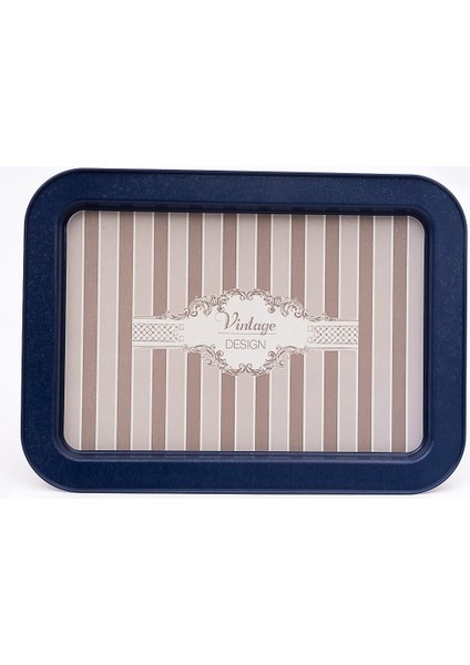 EE169-5B Elegance Blue Desenli Dikdörtgen Tepsi 32X43 cm fiyatları