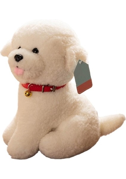 Sevimli Köpek Yavrusu Bichon Frise Peluş Oyuncak Simülasyon Bebek Kız Hediye (Yurt Dışından)