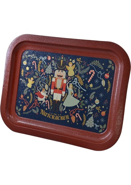 EE161-V1 Tales Nutcracker Desenli Dikdörtgen Tepsi 23X31 cm