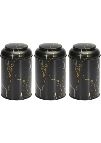 EFB0450 Silindir Saklama Kabı Ø105 3 Lü Set, Marble Black fiyatları