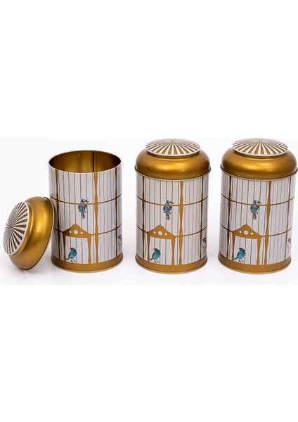 ERB04T7 Silindir Saklama Kabı Ø105 3 Lü Set, Bird Cage modelleri