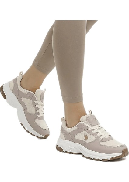 U.S Polo Assn. Sorley Pudra Kadın Yüksek Taban Sneaker Spor Ayakkabı