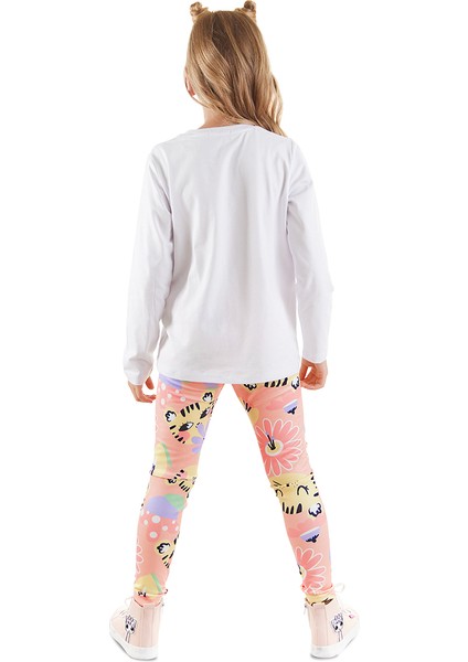 Süslü Leo Kız Çocuk T-Shirt Tayt Takım fiyatları