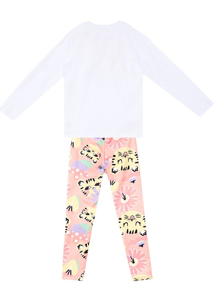 Süslü Leo Kız Çocuk T-Shirt Tayt Takım fırsatları