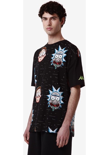 Authentic Mako Warner Bros - Rick And Morty Erkek Siyah Comfort Fit Tişört