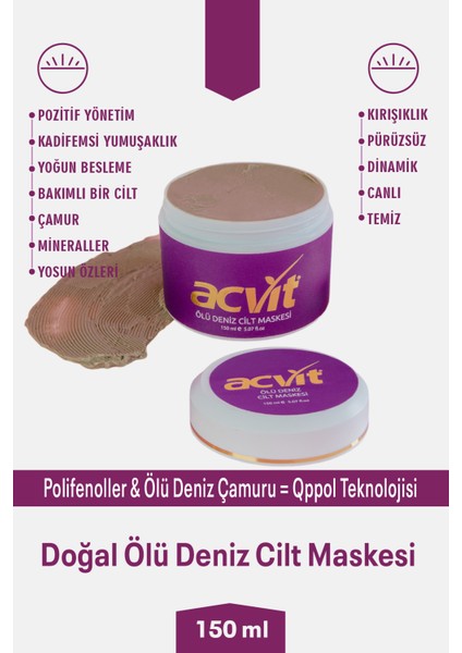 Ölü Deniz Cilt Maskesi 150 ml