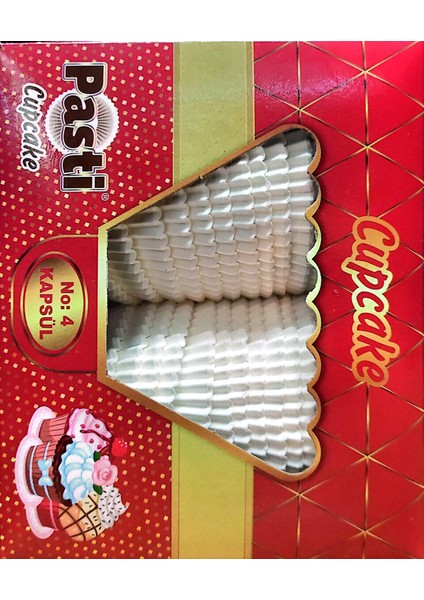 Cup Cake No.4 Beyaz 600 Adet (5x3)Cm