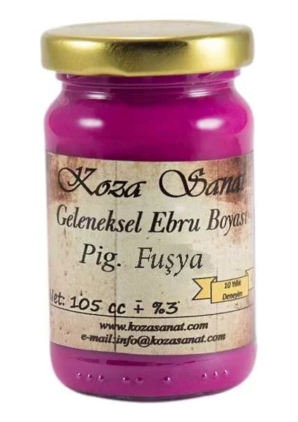 Sanat Ezilmiş Ebru Boyası Pigmet Fuşya 105ML