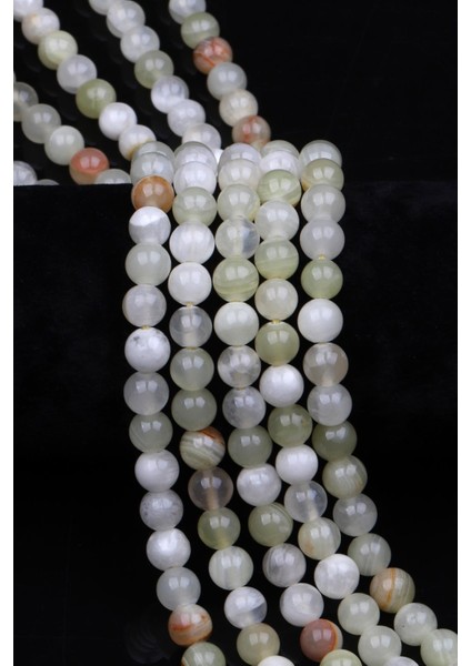 Yeşil Oniks Doğal Taş Dizi 8 mm Küre Kesim