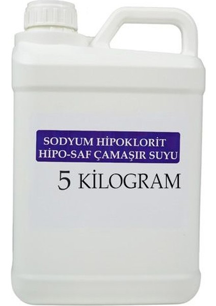 Sodyum Hipoklorit - Hipo - Saf Çamaşır Suyu - Yüksek Kaliteli - 5 kg
