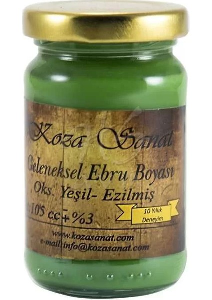 Sanat Ezilmiş Ebru Boyası Oksit Yeşil 105ML