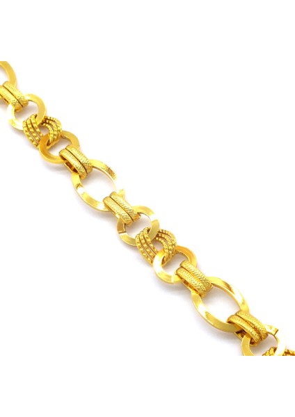 Bz Lazerli Samanyolu 22 Ayar Altın Kaplama Kadın Bileklik BLK-998 fiyatları