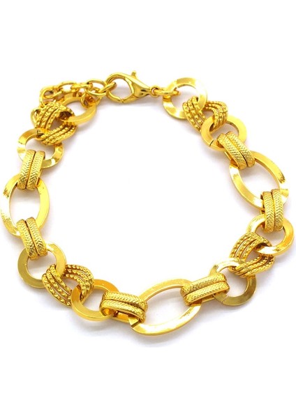 Bz Lazerli Samanyolu 22 Ayar Altın Kaplama Kadın Bileklik BLK-998 indirimleri