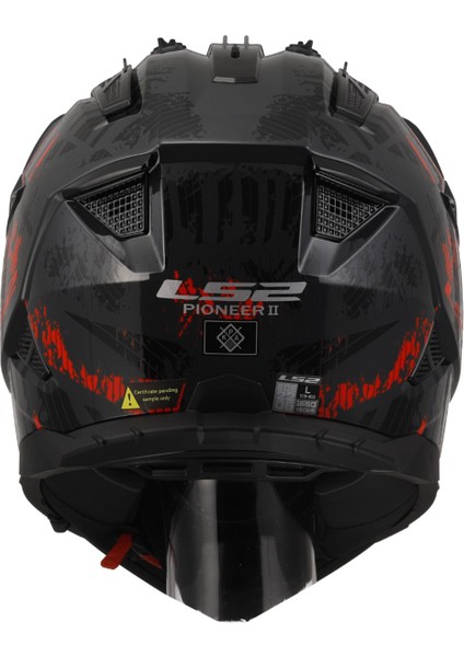 Pıoneer 2 Crazy Mat Siyah-Gri-Kırmızı Kask fırsatları